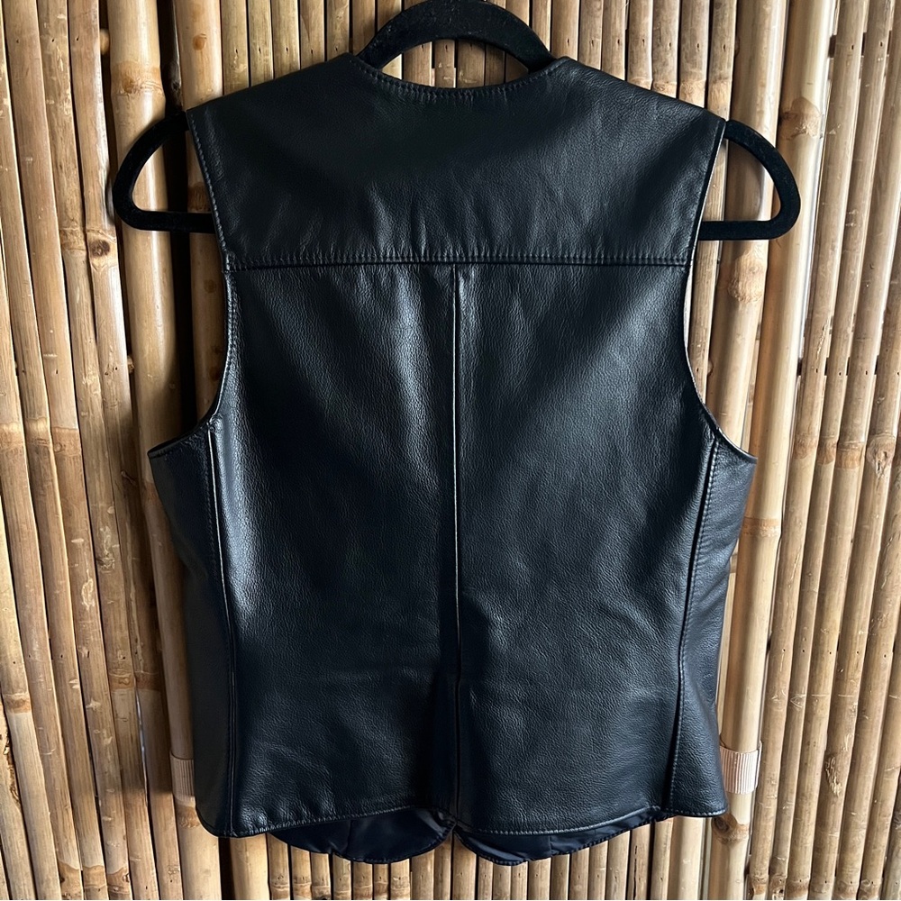 Harley-Davidson Black Leather Vest - Picture 2 of 5